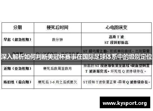 深入解析如何判断美冠杯赛事在国际足球体系中的级别定位 深入解析如何判断美冠杯赛事在国际足球体系中的级别定位