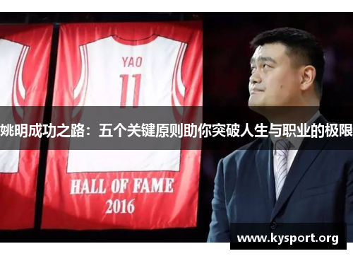 姚明成功之路：五个关键原则助你突破人生与职业的极限